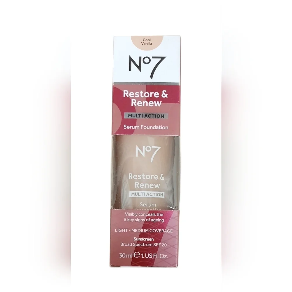 No7 Restore & Renew Multi Action Serum Foundation 